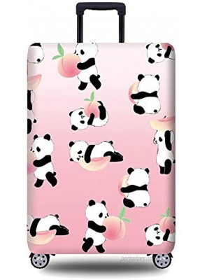Travel Luggage Cover Naranja gato Suitcase Panda Cute Chinese Style Protector Washable Spandex Fit for 18-32 Inch Luggage style4 M