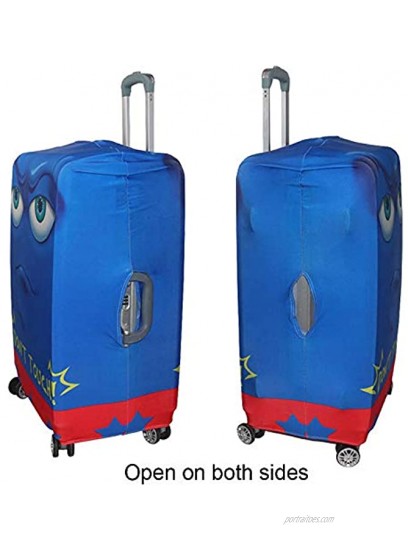 Travel Luggage Protective Cover for Trunk Case Apply to 19''-32'' Suitcase Cover Elastic Perfectly Eyes M