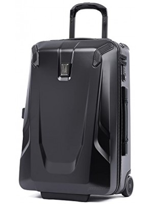 Travelpro Crew 11 Hardside Upright Luggage Obsidian Black Blue Interior Carry-On 22-Inch