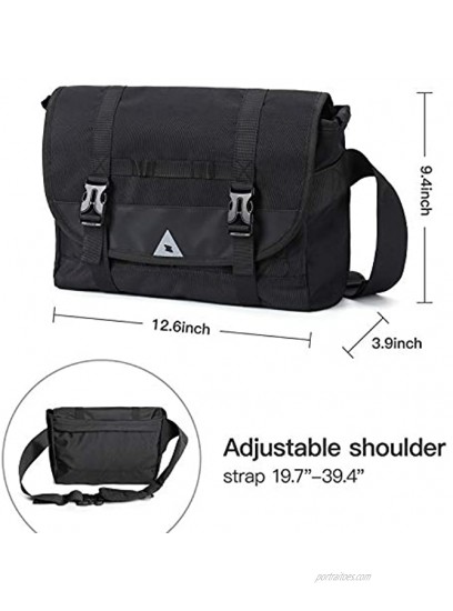 FZBJL Messenger Shoulder Bags for Men and Women Waterproof Crossbody Satchel Bag Suitable for Cycling Work and School Fits 13.3 Laptop.