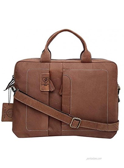J WILSON London Designer Genuine Real Leather 15 Laptop Handmade Unisex Crossover Shoulder Messenger Briefcase Bag Satchel