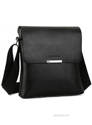 Leathario Men Leather Shoulder Bag Small Men Messenger Bag Crossbody Satchel Bag ipad Bag for Men