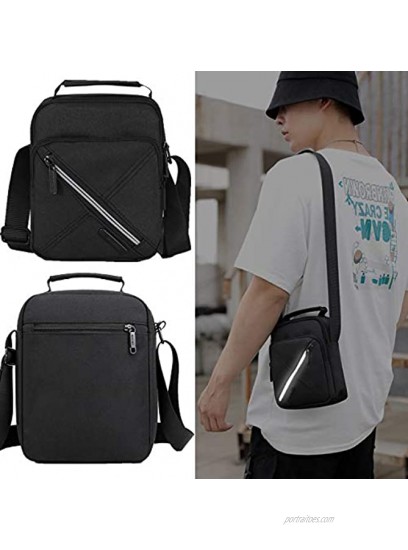 Shoulder Bag for Mens Cross Body Casual Messenger Bag Mens Shoulder Bag for Black