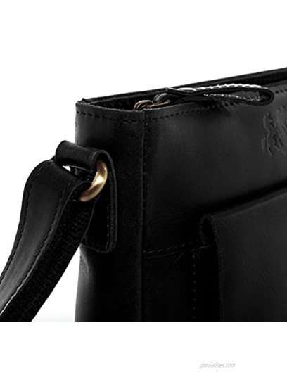 SID & VAIN Shoulder Bag & Cross-Body Bag Yale Small Tote Bag Handbag Real Leather top-Handle Bag Leather Bag Women´s Bag