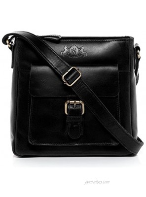 SID & VAIN Shoulder Bag & Cross-Body Bag Yale Small Tote Bag Handbag Real Leather top-Handle Bag Leather Bag Women´s Bag