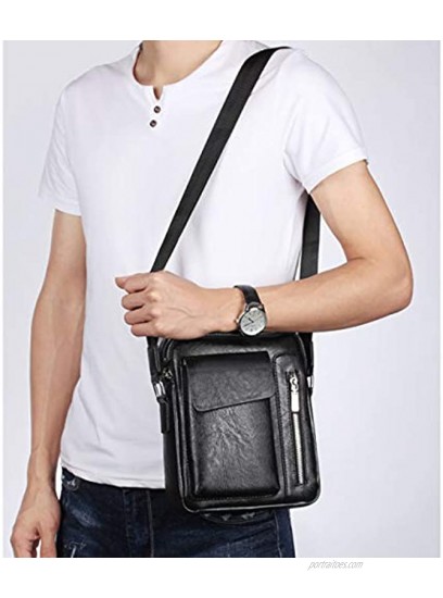 Vohoney Men's shoulder bag small crossbody bag handbag messenger bag wrist bag shoulder bag