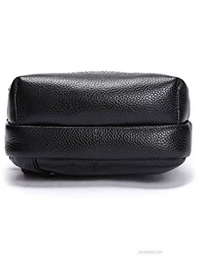 Xieben Vintage Leather Sling Chest Bag Crossbody Pack for Men Women Travel Outdoor Shoulder Pack Backpack Daypack