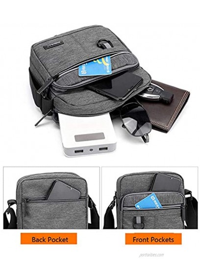 ZAICCI Shoulder Bag for Men Crossbody Bag Small Phone Bag Wallet Purse Pouch Waterproof Messenger Bag with Safety Reflective Band