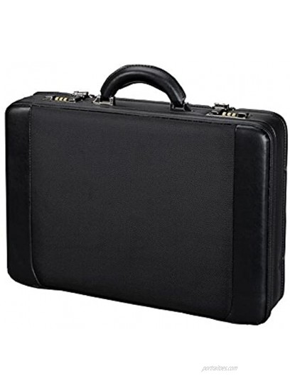 Alassio 45039 MODICA attache case briefcase with expandable fold nylon imitation leather black