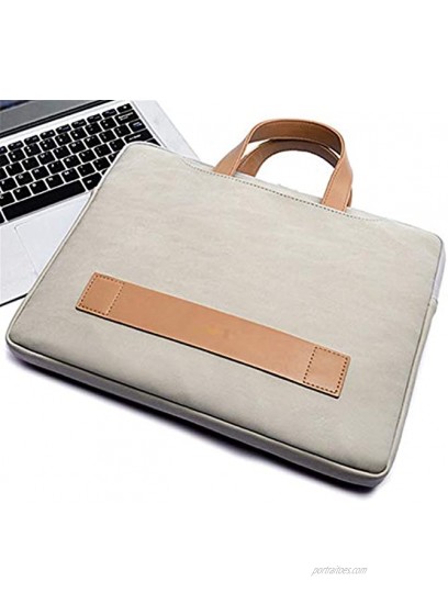 Anti-Scratch Water Resistant 14 Inch Laptop Briefcase Office Travel Bag Handbag Weekend Bag,Accessory Bag Grey