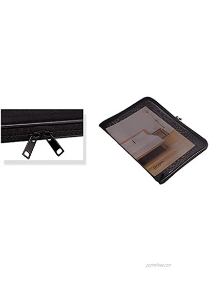 BASHSZ Briefcase,Men's And Women's Tablet Briefcase,Magazines Notes Stationery black