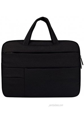 Dongyd Laptop Handbag Briefcase Handbag Oxford Cloth Satchel Bag Tablet Bussiness Carrying Sleeve Case Protector For Lady Men color : Black Size : 15inch