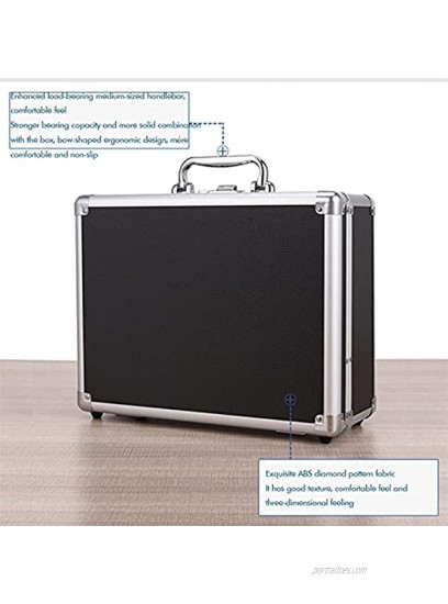 GDYJP Aluminum Tool Holder Box Case Flight Briefcase with Passwords Key Locked Equipment Cosmetic Makeup Manicure Storage Case Color : B Size : 34 * 27 * 14.5cm