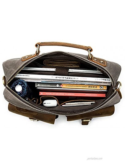 GDYJP Handbag Briefcase Business Affairs Computer Male Package genuine leather laptop messenger office bags Vintage Satchel Work Bags Lightweight Color : C Size : 36 * 27 * 8cm