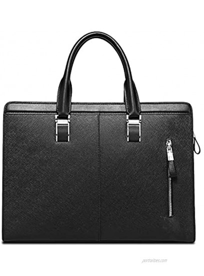 GDYJP Men Briefcase Leather Business Handbag Shoulder Messenger Bag Lightweight Carrying Work Bag For Travel Business School Color : A Size : 38.6 * 28 * 7.5cm