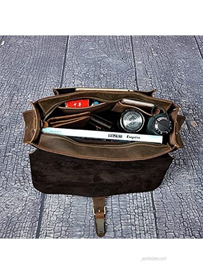 GDYJP Men Leather Busin Executive Lawyer Briefcase Laptop Bag Handbag Vintage Shoulder Messenger Bag Lightweight Carrying Work Bag For Travel School Color : C Size : 36 * 28 * 10cm