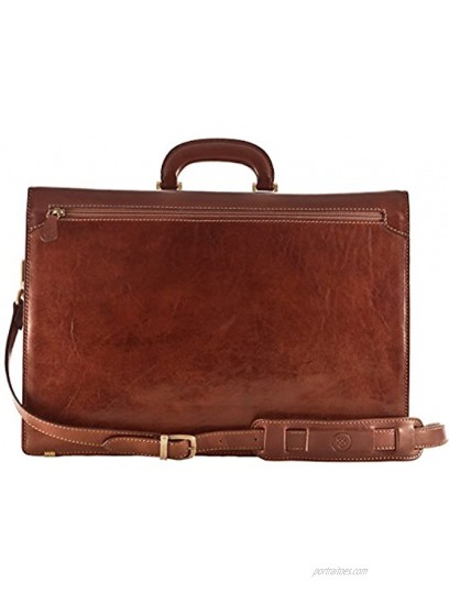 Maxwell Scott Large Leather Briefcase Tomacelli3