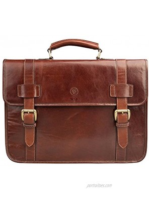 Maxwell Scott Personalised Men's Italian Leather Backpack Briefcase Micheli Tan