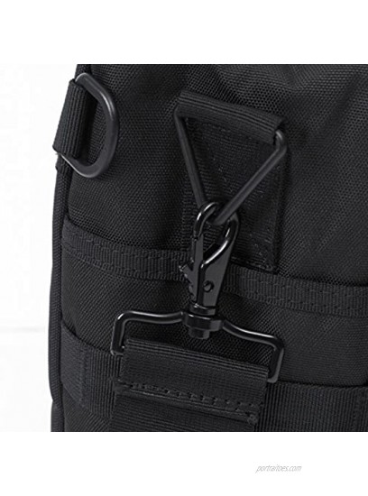 Seibertron Pro- Multifunction Mens Military Tactical Outdoor Shoulder Messenger Laptop Bag Handbags Briefcase Satchel Crossbody Sling Case Large Enough For 17.3 17.3-Inch 2 Years Warranty Black
