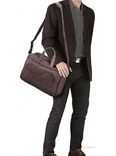 STILORD 'Artemis' Vintage Teacher's Bag Men Women Business Bag Satchel Briefcase College Bag Satchel for 15,6' Laptops Genuine Leather