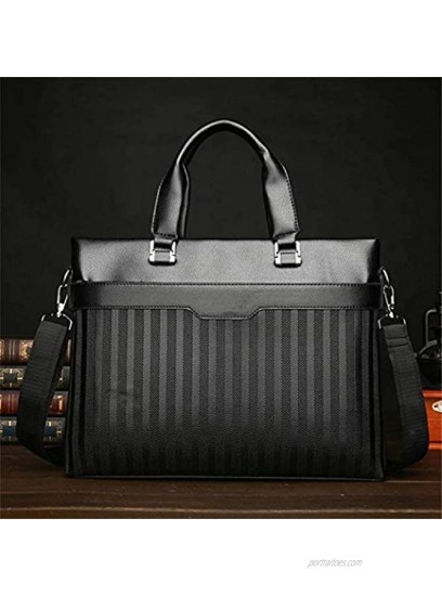 ZOUSHUAIDEDIAN Business Bag,Laptop Tote Bag,Briefcases Stylish Business Office Work Tote Bag,Multifunctional Briefcase,Black Color : Black