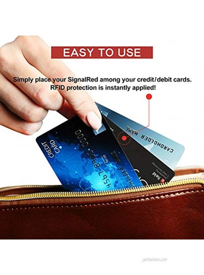 Credit Card Protector 1 RFID Blocking Card Does All to Block RFID NFC Signals form Credit Cards and Passports; Fit in Wallet and Purse