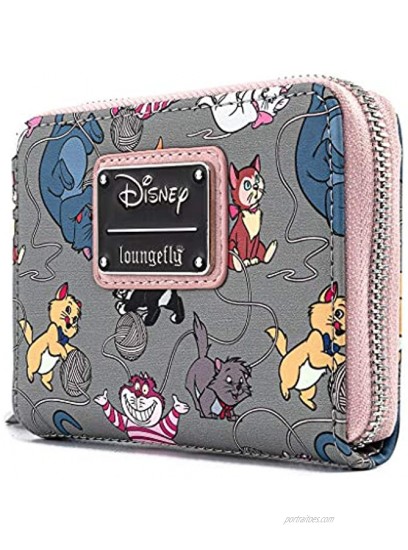 Loungefly Disney Cats Faux Leather Zip Around Wallet