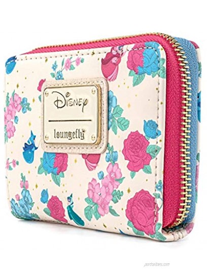 Loungefly Disney Sleeping Beauty Floral Fairy Godmother All Over Print Zip Around Wallet