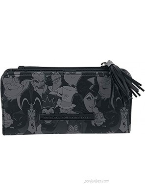 Loungefly Disney Villains Debossed All Around Faux Leather Zip Wallet one size Multi