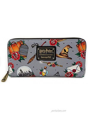Loungefly Harry Potter Relics All Over Tattoo Print Wallet