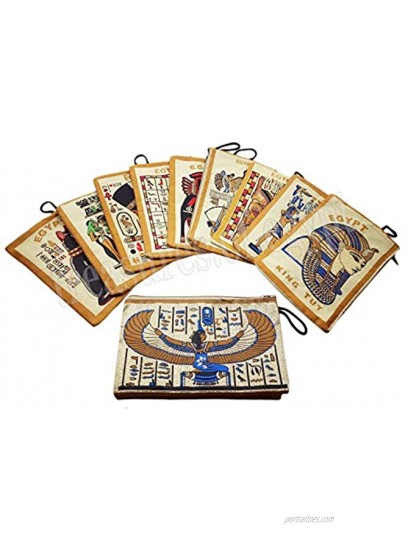 10 Egyptian Pharaonic Canvas Purse Coin Wallet Mobile Iphone Cell Phone Case