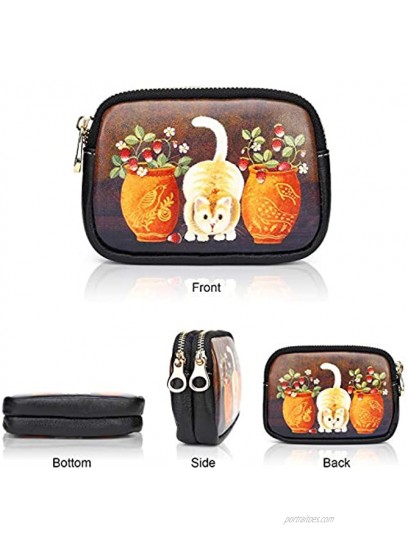APHISON Coin Purse Change Wallet Pouch Small Coin Wallet with Wrist Strap