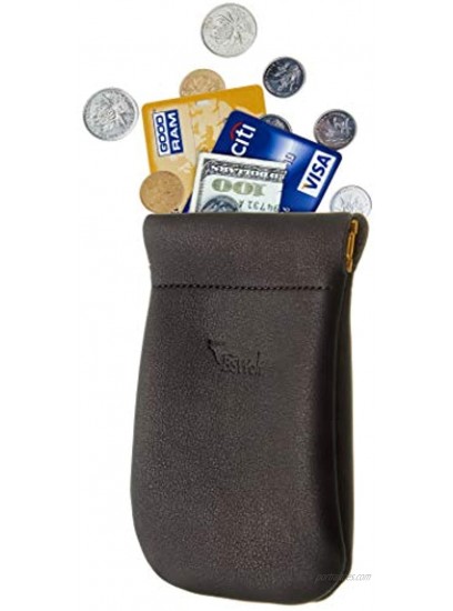 BSWolf Squeeze Coin Purse Pouch Change Purse Slim Front Pocket Minmalist Wallet For Men & Women