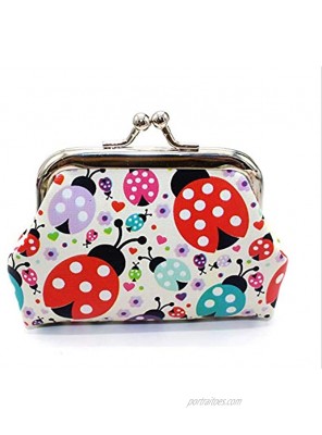 Lovely Beetles Pattern Coin Purse- Mini Beetle Design Clasp Pouch Wallet Key Bags Money Bag Perfect Gifts for Girls Purses Women Wallets Buckle Party Favors