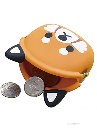 p+g design Mimi POCHI Friends Silicone Coin Purse Lesser Red Panda Cute Change Pouch for Money Makeup and Hair Accessories Authentic Japanese Design Durable Quality