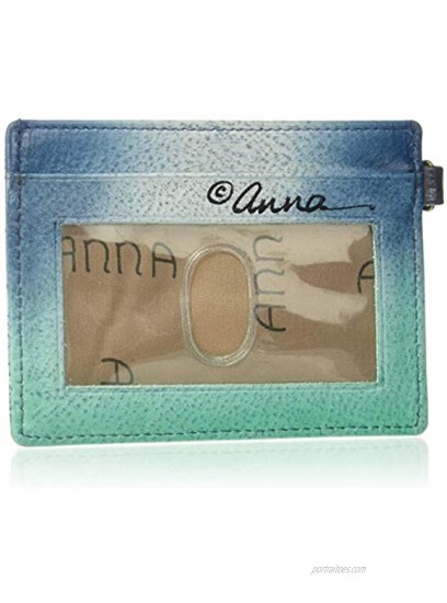 Anna by Anuschka Hand Painted Leather Women's Credit Card CASE