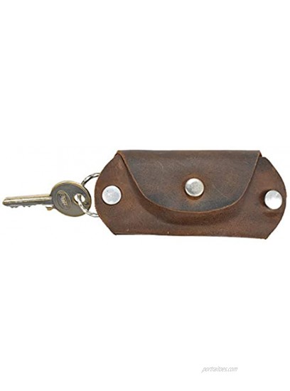 Hide & Drink Leather Wallet Keychain Key Holder Organizer Everyday Accessories Handmade :: Bourbon Brown