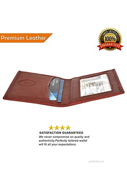 LeatherBoss Small Plain Credit Card Holder Wallet