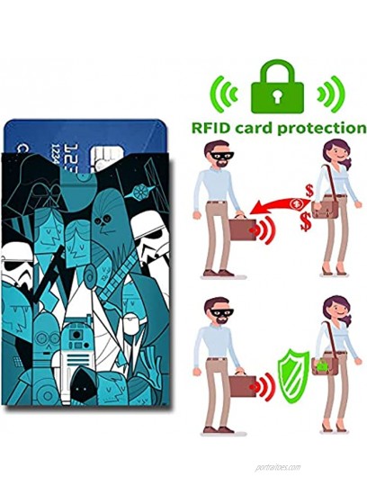 RFID Blocking Sleeves,RFID Shielding Sleeve Credit Card Protector Anti-Theft Credit Card Holder,Easy to Identify,Star Personalized Your RFID Shielding Sleeve,Very Suitable for Wallets 5