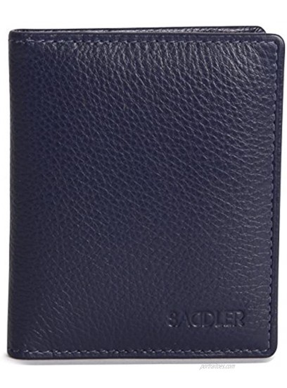 SADDLER Womens Luxurious Leather Bifold Credit Card Holder | Slim Minimalist RFID Protection Wallet | Designer Credit Card Wallet for Ladies | Gift Boxed