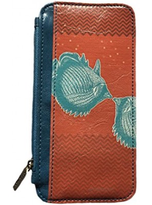 Fish Vegan Leather Cardholder Card Case Wallet