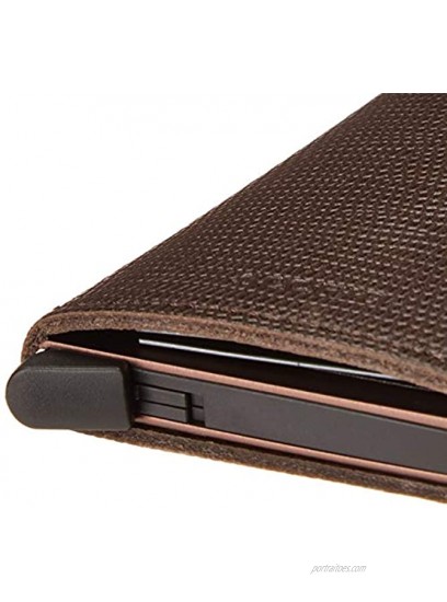 SECRID Secrid Mini wallet Genuine Rango Leather RFID Safe Card Case for max 12 cards Rango Brown Brown