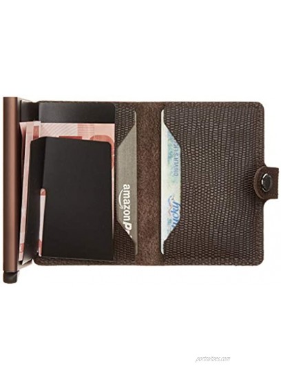SECRID Secrid Mini wallet Genuine Rango Leather RFID Safe Card Case for max 12 cards Rango Brown Brown