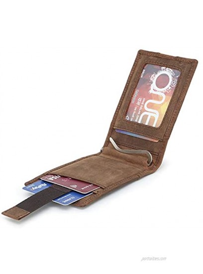 Zap Impex Pocket Minimalist Leather Slim Card Holder Credit Card Debit Card Holder Money Clipper