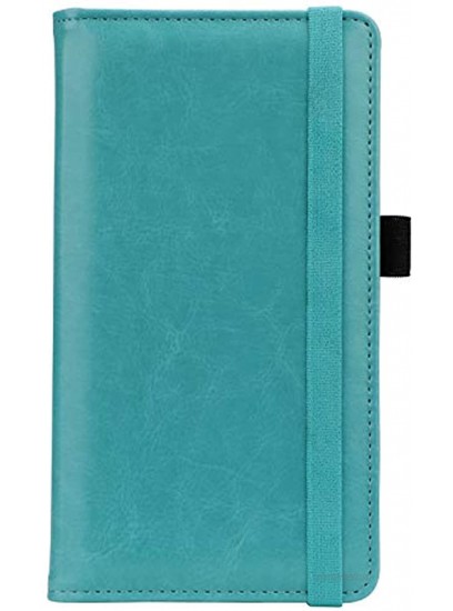 Checkbook Cover for Women & Men Microfiber Leather Check Book Holder Wallet 2-Sky Blue