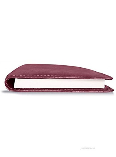 Leather Checkbook Cover Holder with Free Divider Left Handed with Middle Pen Design Checkbook Cover Case for Women Men