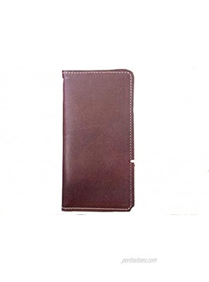 Leather Checkbook Cover Wallet for Duplicate Checks