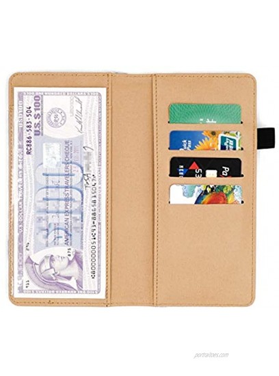Menesia Checkbook Cover for Men & Women RFID Leather Check Book Holder Wallet