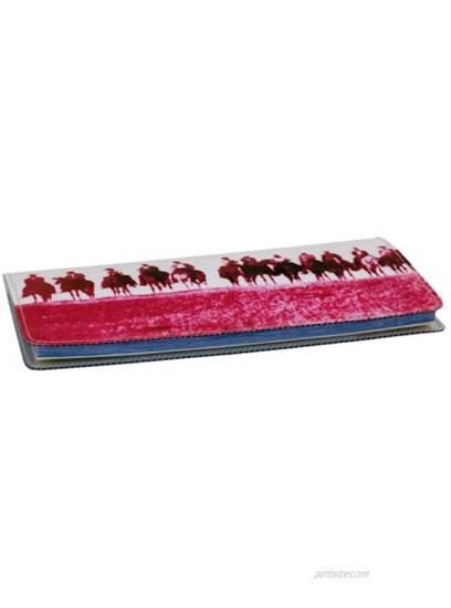 Pink Wild West Cowboy Checkbook Cover