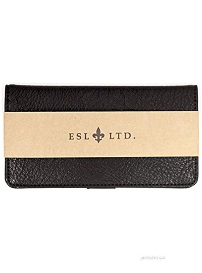 Snaptotes Leatherlike Checkbook Cover for Duplicate Checks with Pen Loop for Men and Women